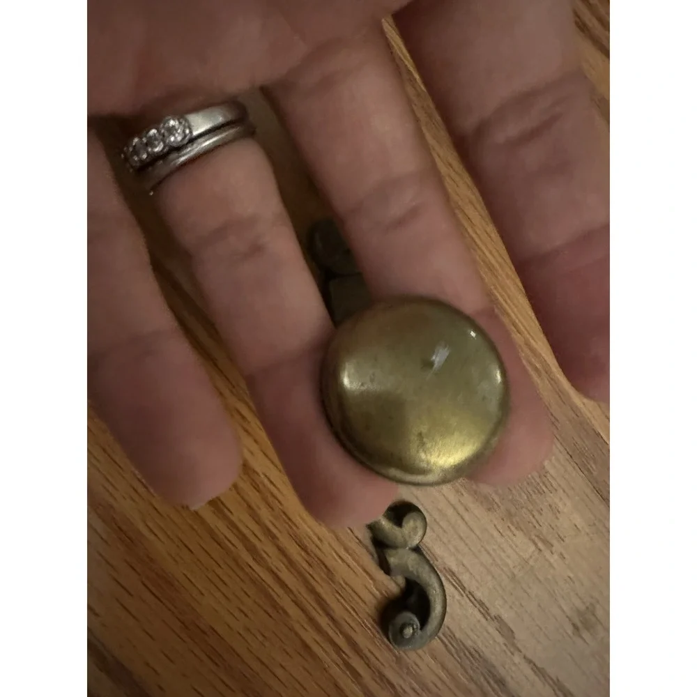 LOT OF Vintage Brass Drawer Knob  Cabinet Handle 5 Inch Lot Of 2